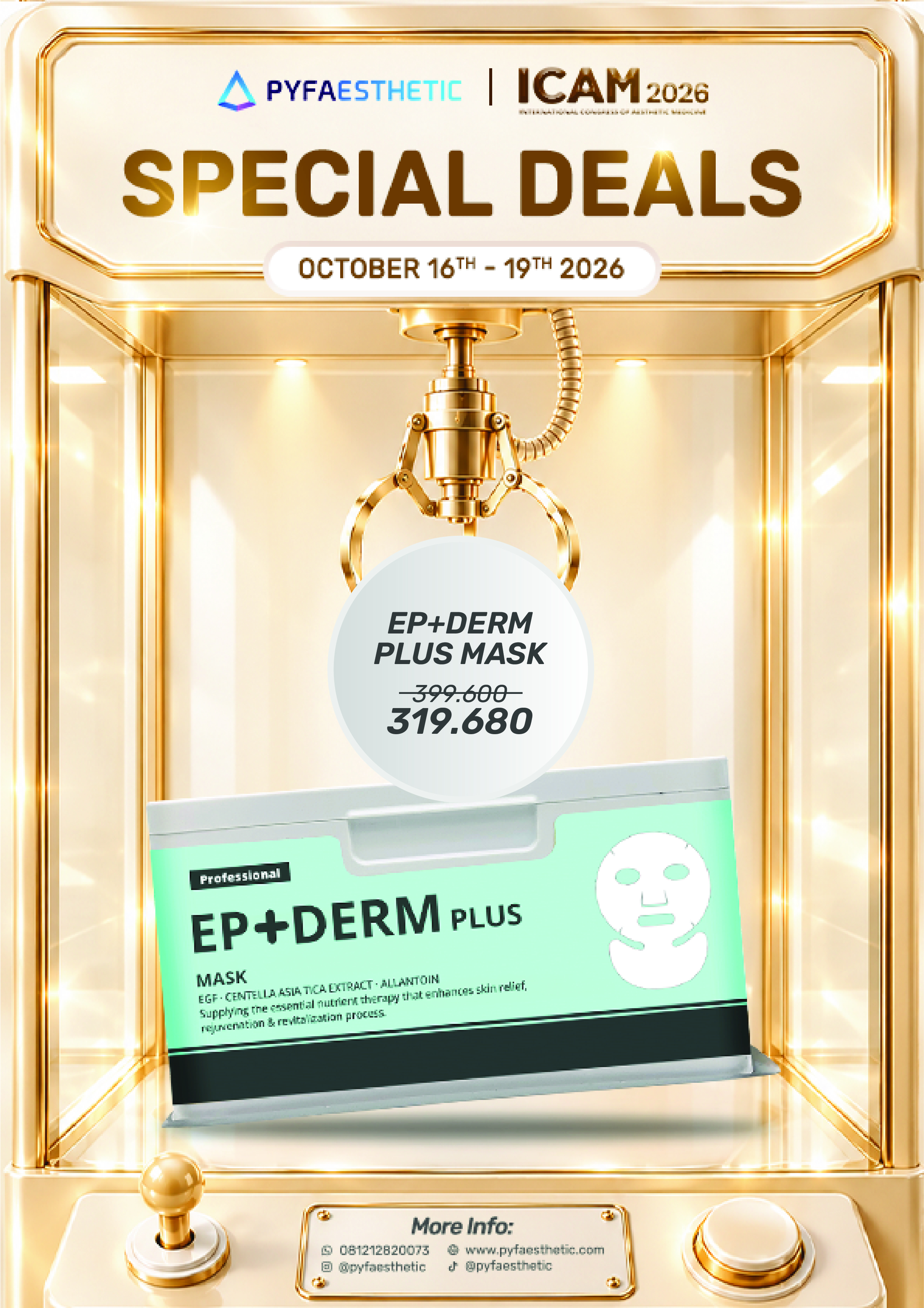 ICAM Special Deals Ep+derm Plus Mask