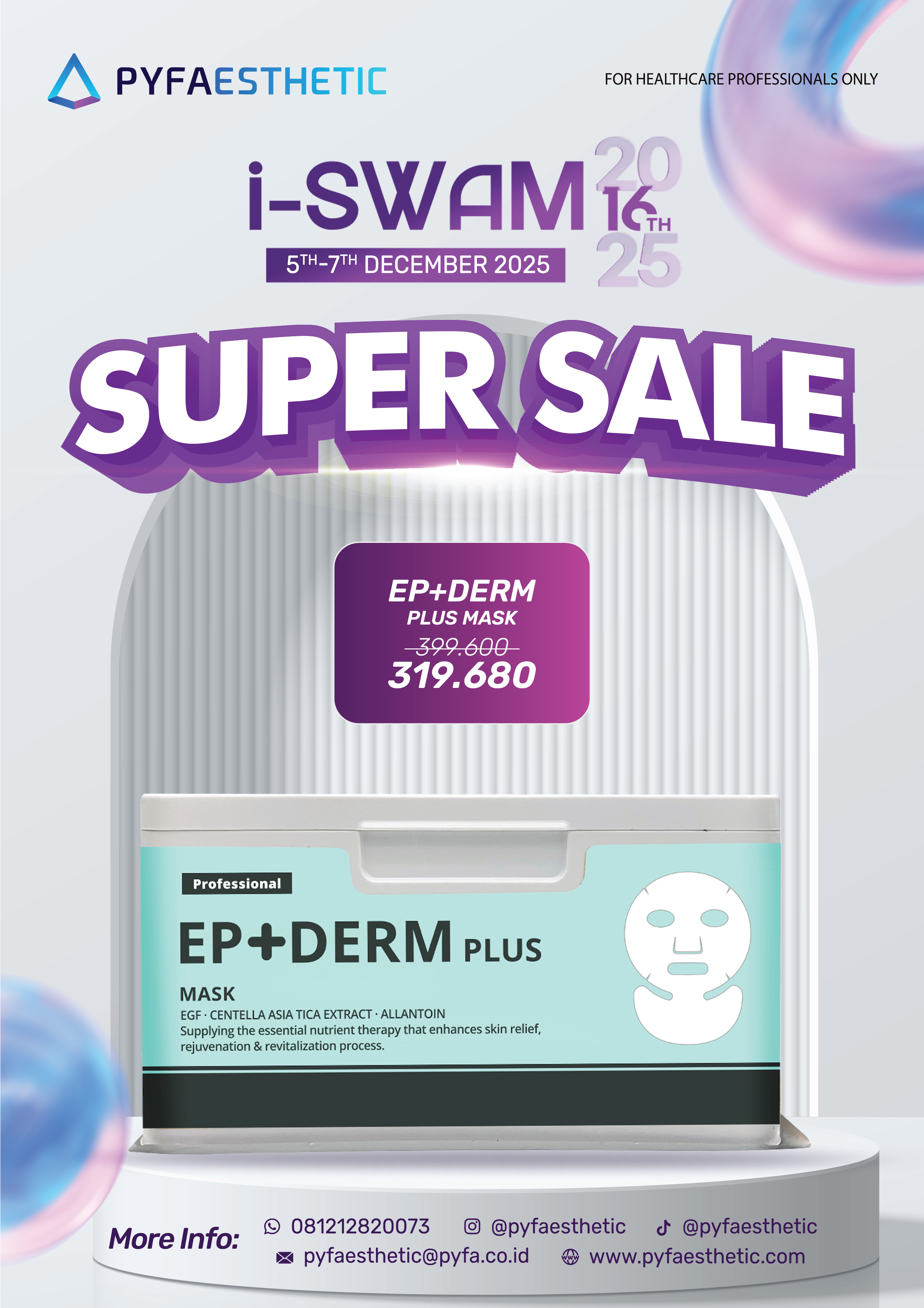 [PROMO ISWAM 05-07 Dec 25 Super Sale] Ep+derm Plus Mask