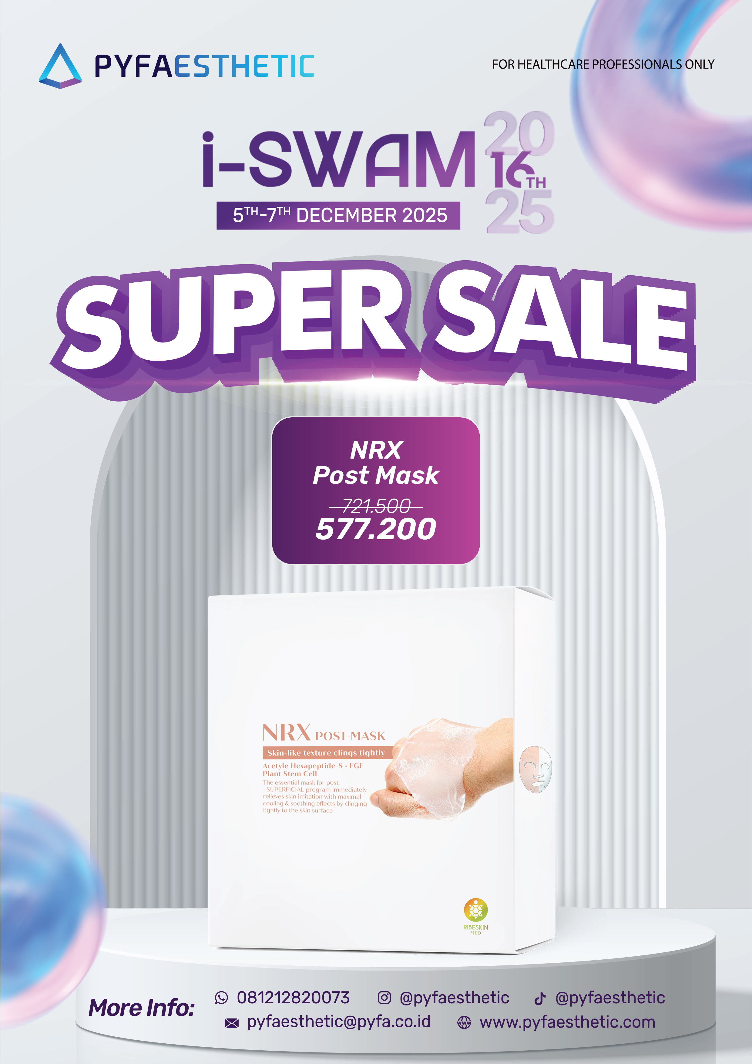 [PROMO ISWAM 05-07 Dec 25 Super Sale] Ribeskin NRX Post Mask