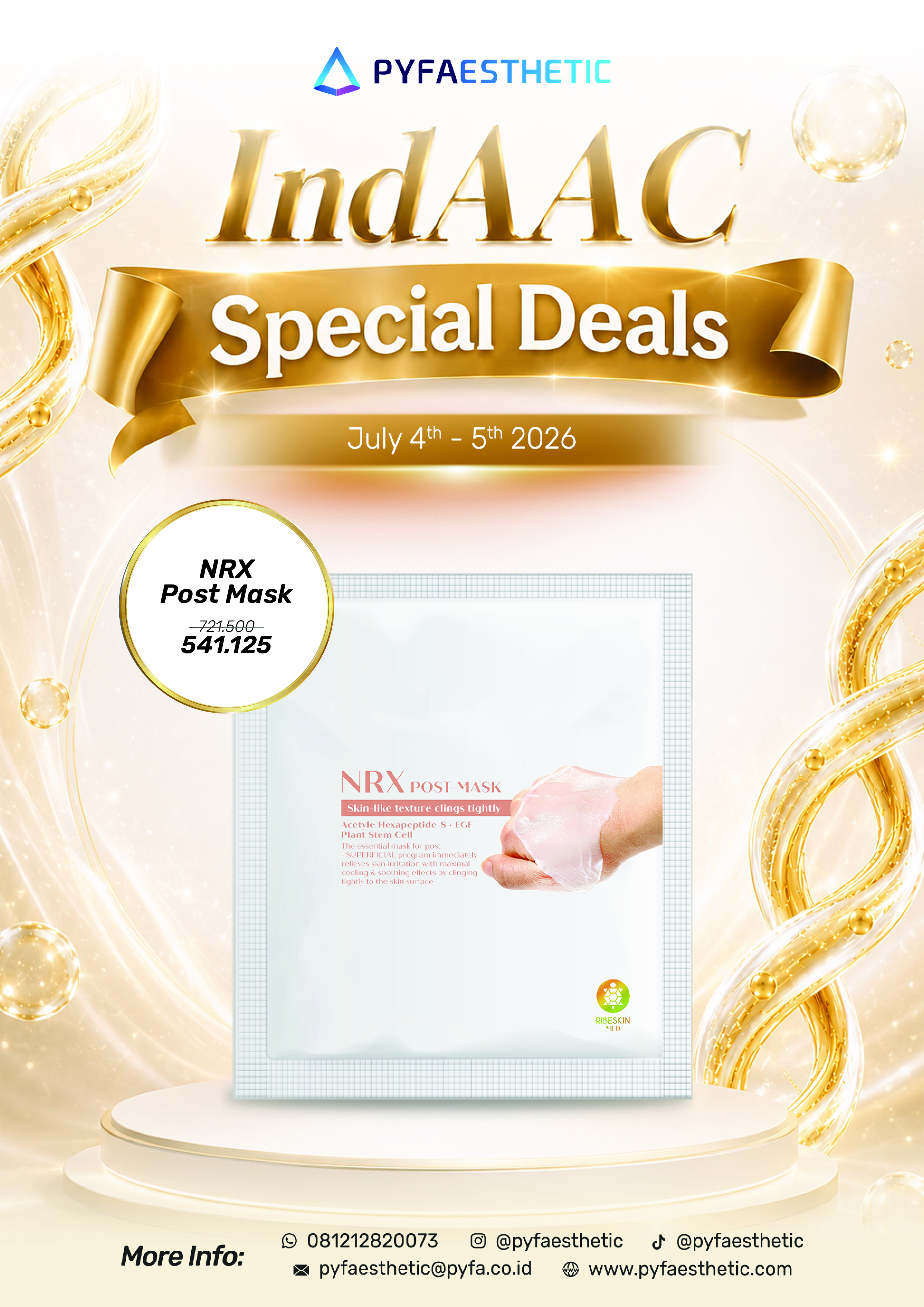 INDAAC Jateng Event Ribeskin NRX Post Mask