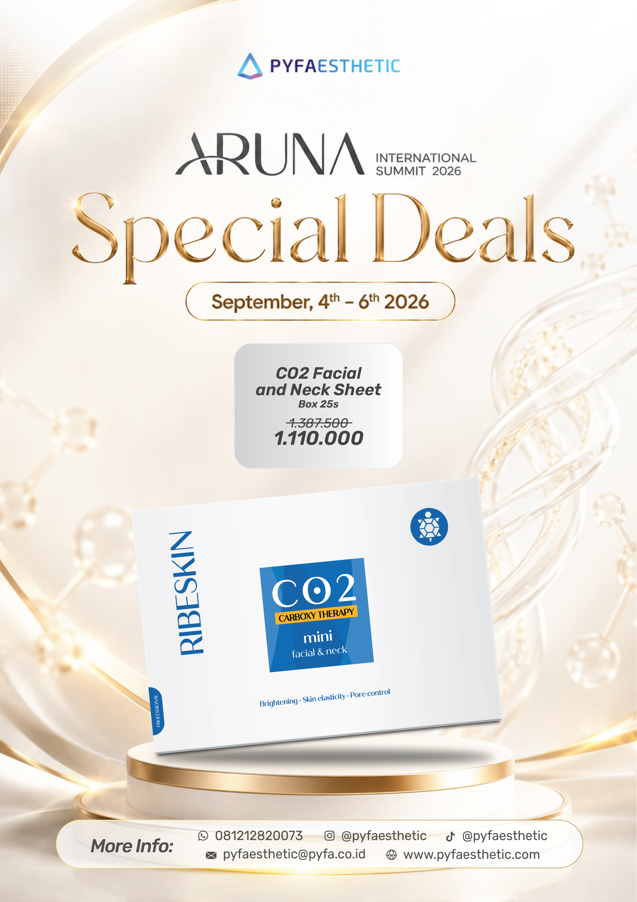 ARUNA Event CO2 Facial & Neck Sheet