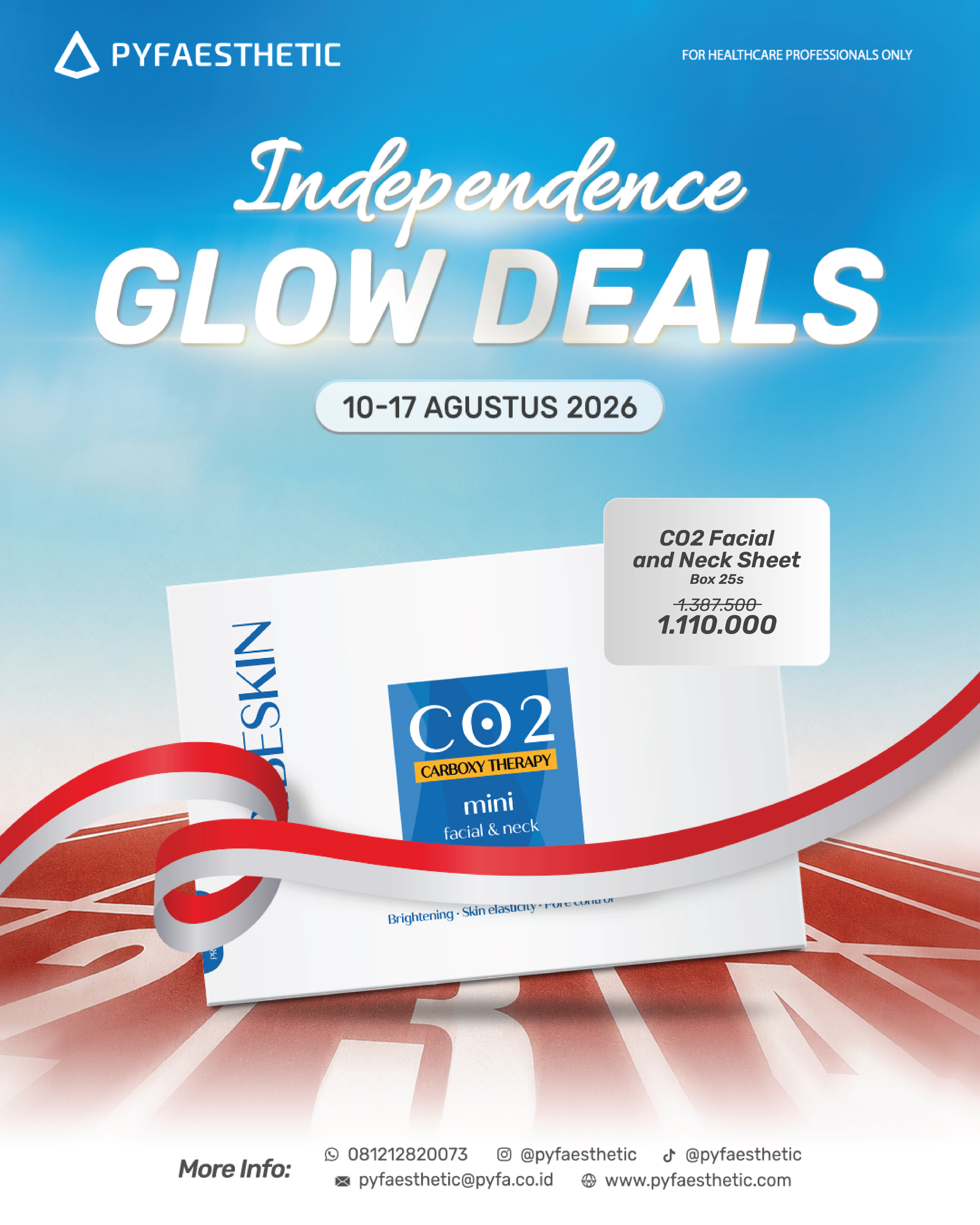INDEPENDENCE DEALS CO2 Facial & Neck Sheet