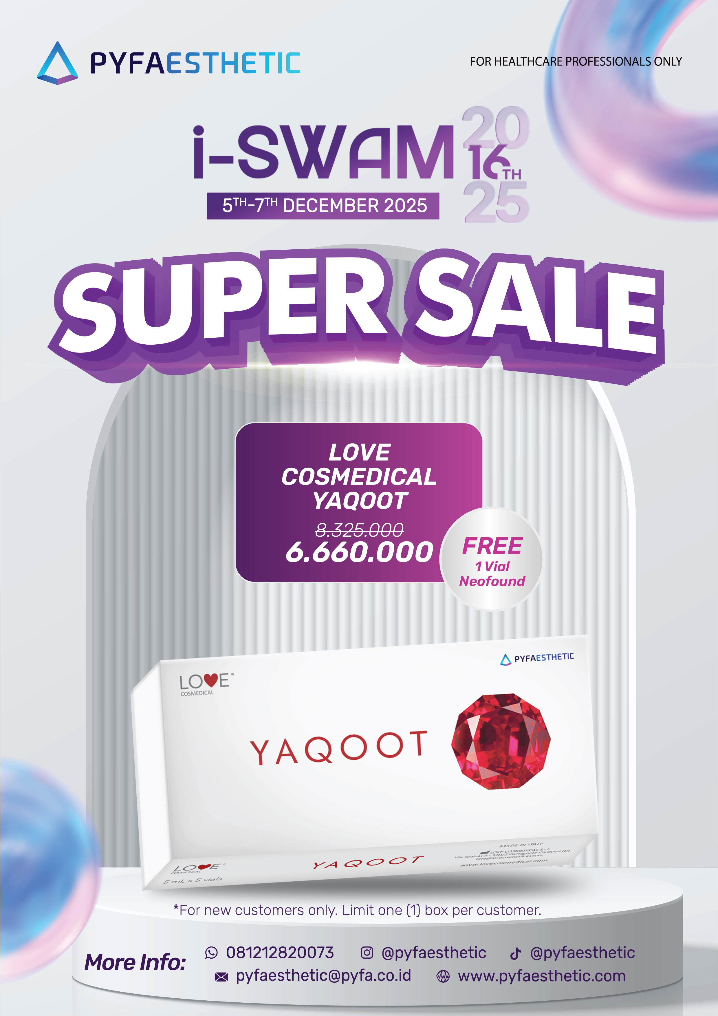 [PROMO ISWAM 05-07 Dec 25 Super Sale] Love Cosmedical Yaqoot