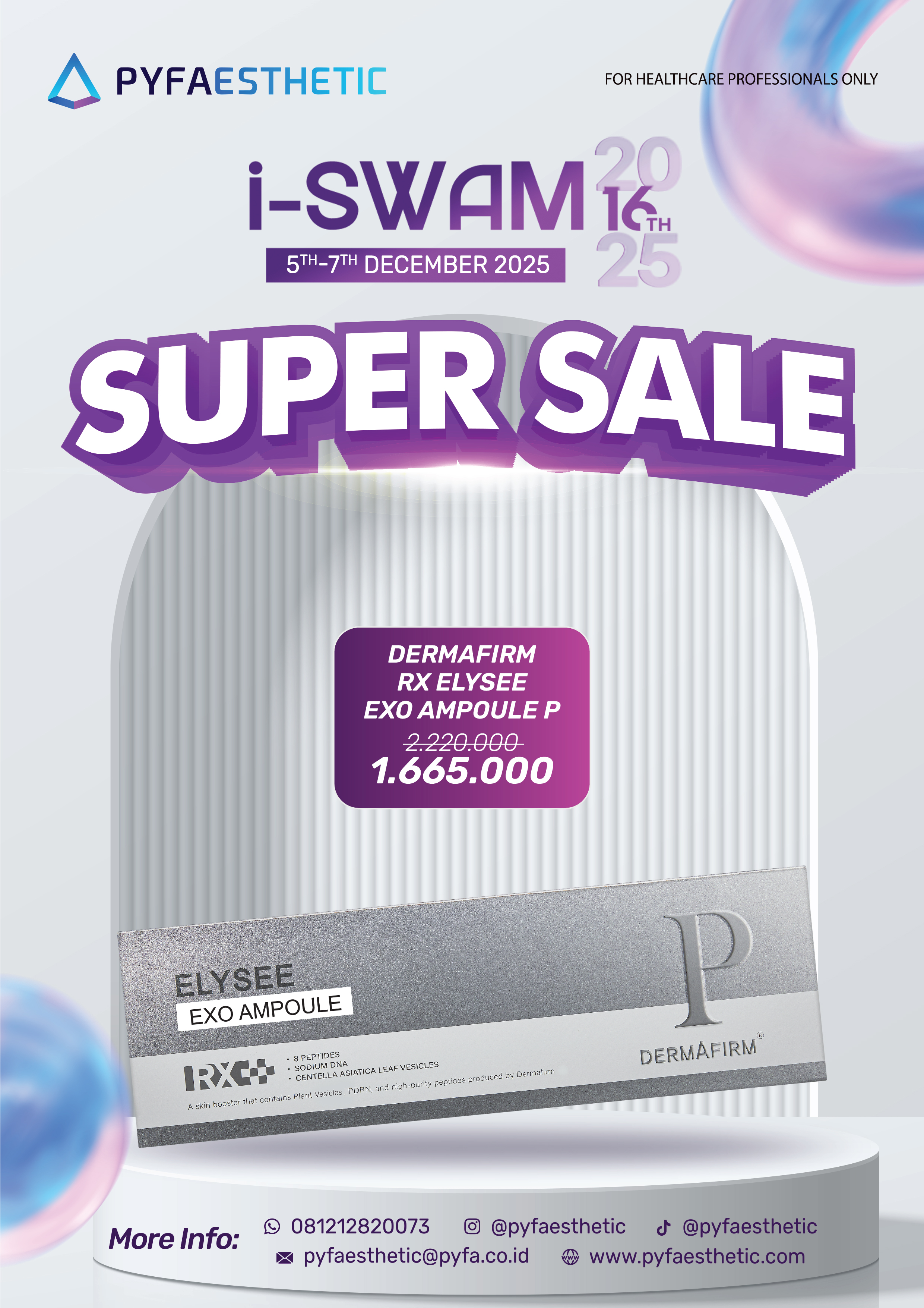 [PROMO ISWAM 05-07 Dec 25 Super Sale] DERMAFIRM ELYSEE EXO AMPOULE P