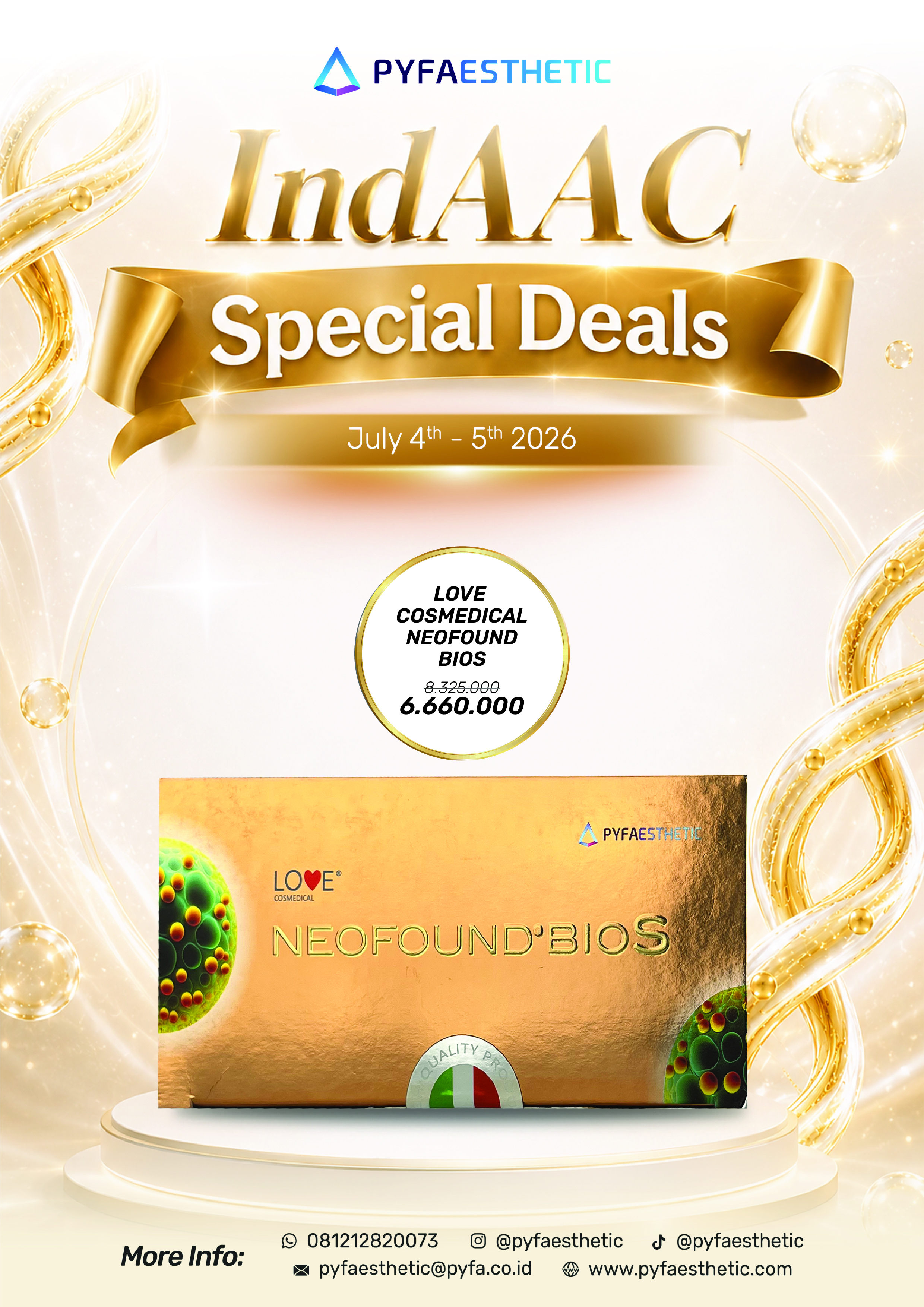 INDAAC Jateng Event Love Cosmedical Neofound Bios