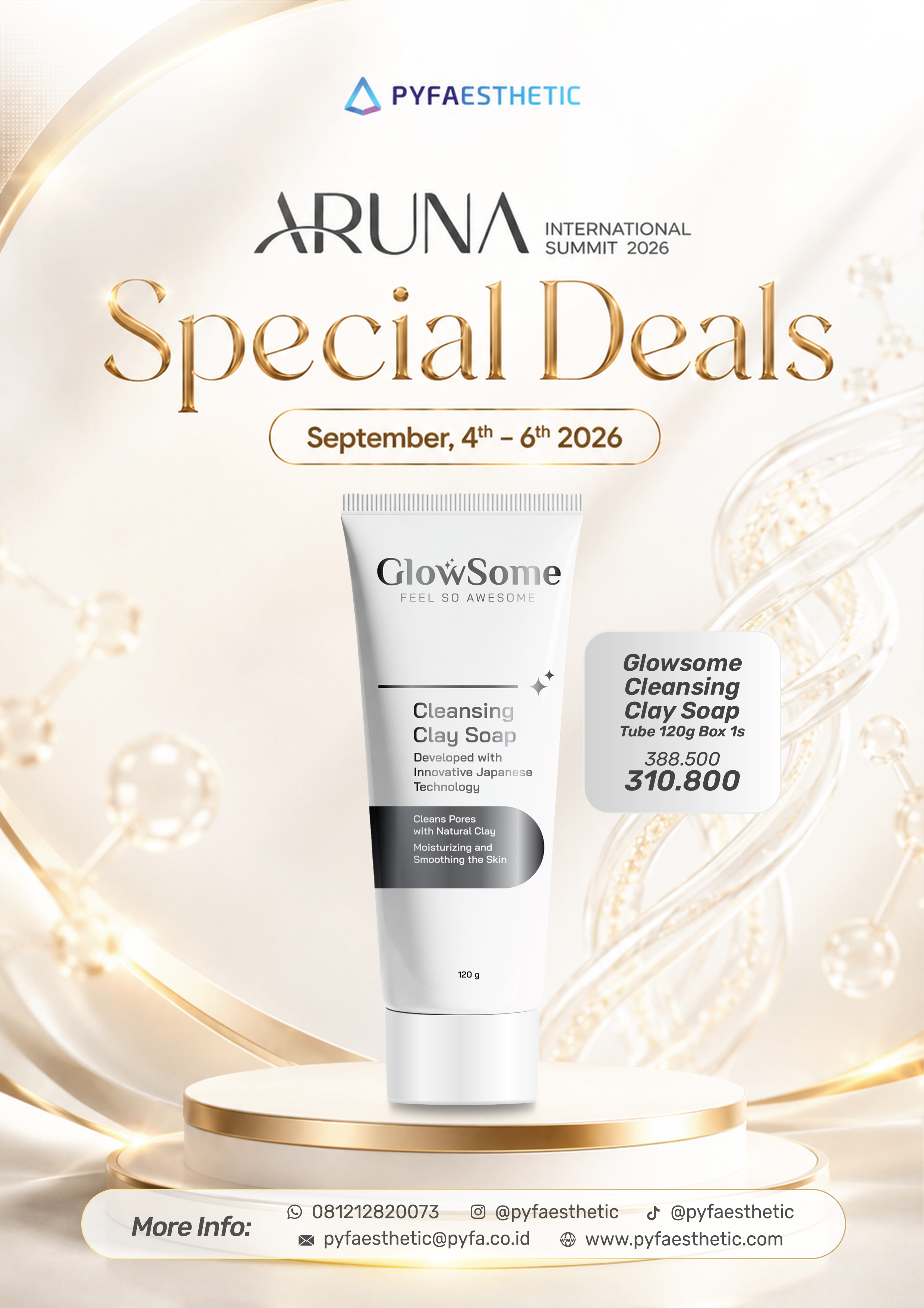 ARUNA Event Glowsome Cleansing Clay Soap