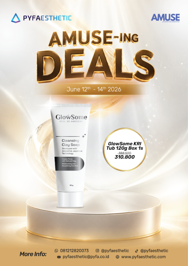 AMUSE Event Glowsome Cleansing Clay Soap